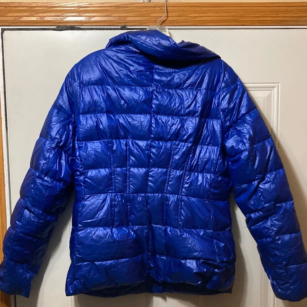 Lands' End Women's Vibrant‎ Blue Puffer Coat 12